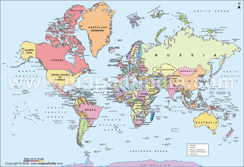 World Map Labeled Countries. cities labeled. world map